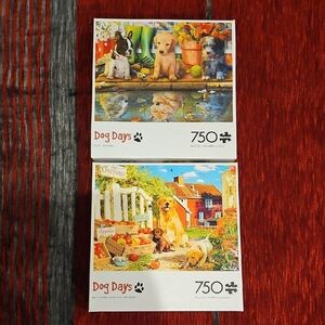 Dog Days Puzzle Set - 750 Pieces